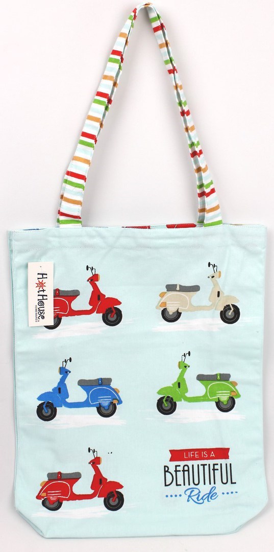 Scooter tote bag 'life is a beautiful ride' Code: TB-SCOO image 0